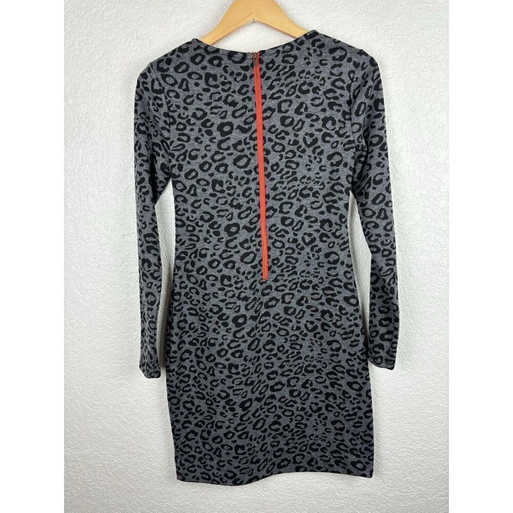 Banana Republic Leopard Womens Dress Size 4P Black Gray Career Cheetah Work - Picture 6 of 7